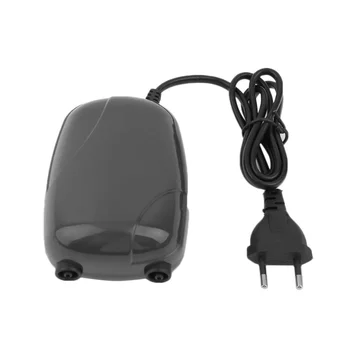 

2 Air Bubble Disk Stone Aerator Aquarium Fish Tank Pond Pump Hydroponic Oxygen (EU Plug)