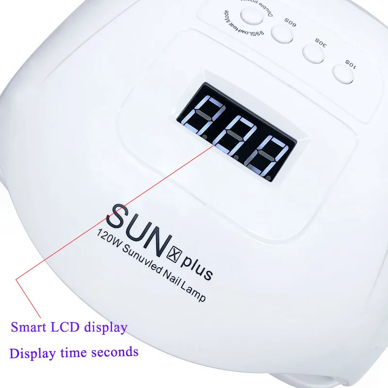 SUNXPlus 120 Вт УФ светодиодная лампа для сушки ногтей 36 шт. светодиоды двойная