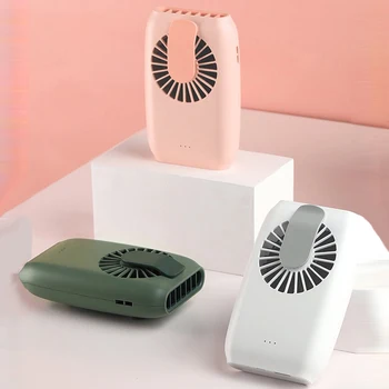 

Hanging waist fan USB charging hanging neck fan mini handheld multi-function portable desktop small fan