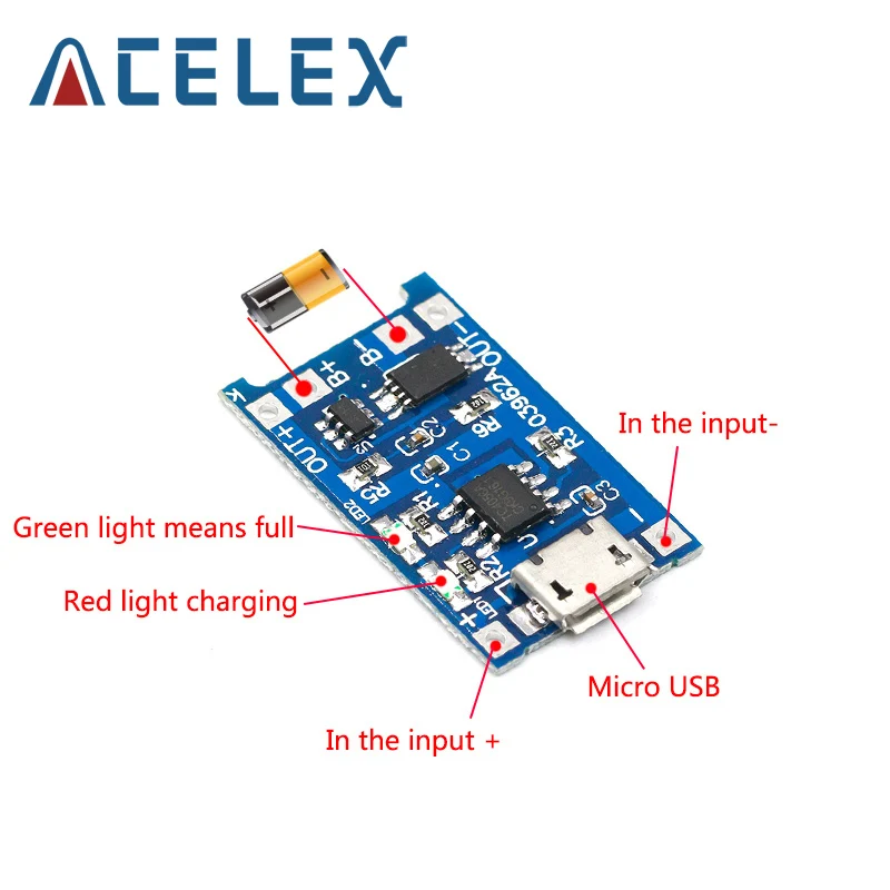 50 шт. Бесплатная доставка 5 в 1A Micro USB 18650 литиевая батарея зарядное устройство Модуль + защита двойной функции|usb 18650|usb 18650 lithium batteryusb micro usb | АлиЭкспресс