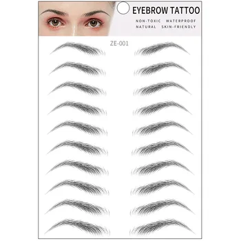 

8D Eyebrow Tattoo Sticker Bionic Waterproof Long Lasting Eyebrow Semi-Permanent Eye Brow Stickers Makeup Cosmetics
