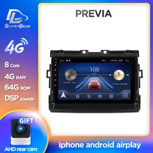 Android 9.0 Car Multimedia Player for Toyota Estima/PREVIA/Tarago/Canarado radio stereo gps navigation system(China)