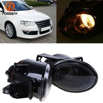 

POSSBAY Front Clean Lens Convex Fog Lights Lamp Running Driving Light FogLamps For VW Passat B6 Sedan/Wagon 2006-2010