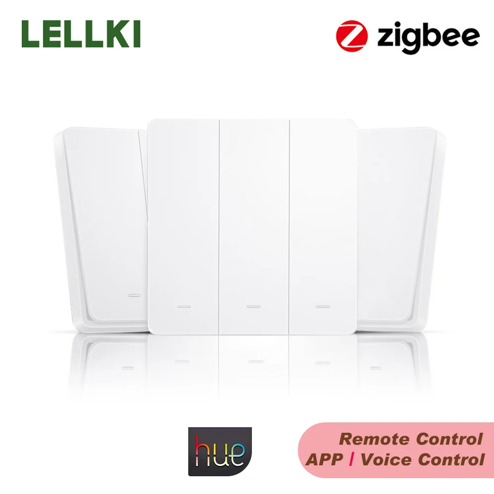 Смарт светильник ZigBee переключатель 10A ЕС Настенные переключатели беспроводной