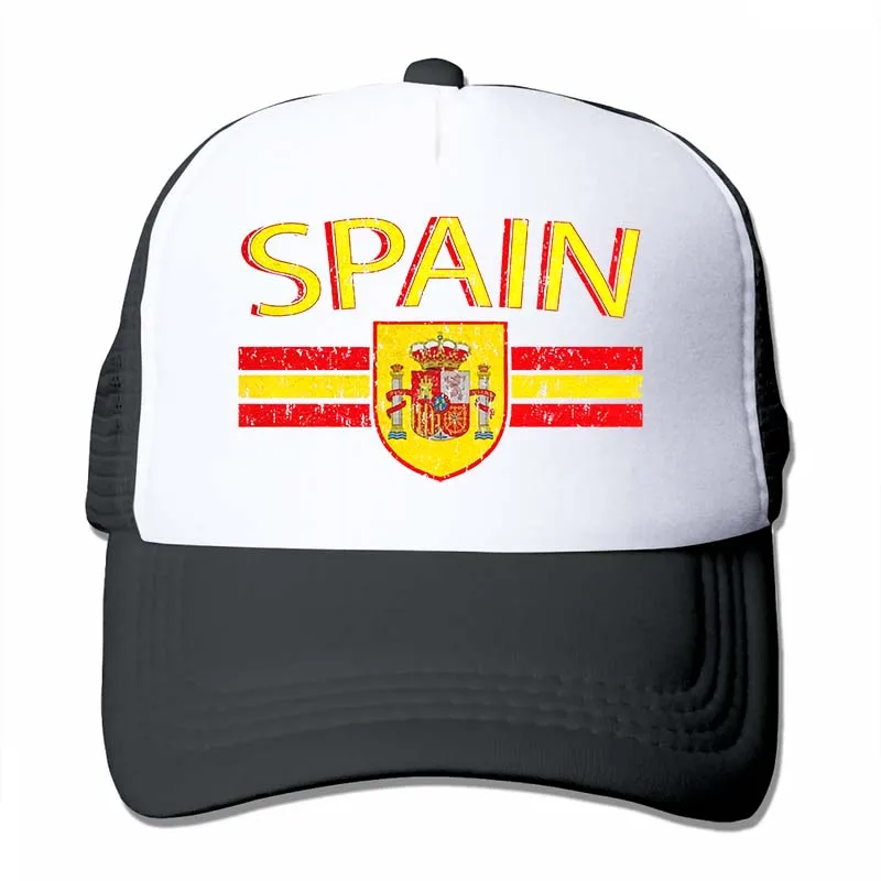 Distressed Испанский флаг Espana Pride Испанский футбол AMD_SPA_01 бейсбольная кепка для мужчин и женщин Кепка для водителя грузовика модная Регулируемая Кепка - Цвет: 4-Black