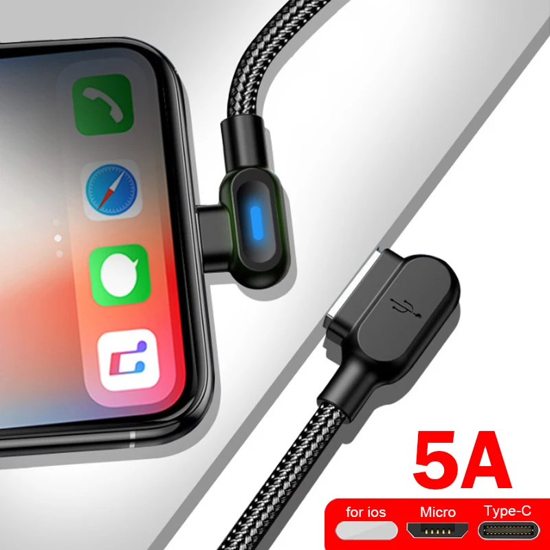 Двойной локоть мобильный Дата-кабель Android подходит для ios micro type-c Быстрая зарядка кабель для передачи данных провод и кабель дешево оптом