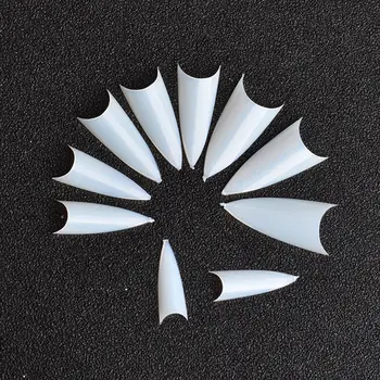 

500 Piece Pointed Nail Fake Piece Natural Transparent White Nail Shaped Piece Professional Nail Manicure Decor Tool