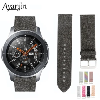 

Luxury WatchBand 22 mm For Samsung Galaxy Watch 46mm Gear S3 Watch Band Leather Flash Watch Strap Sequins Glitter Straps