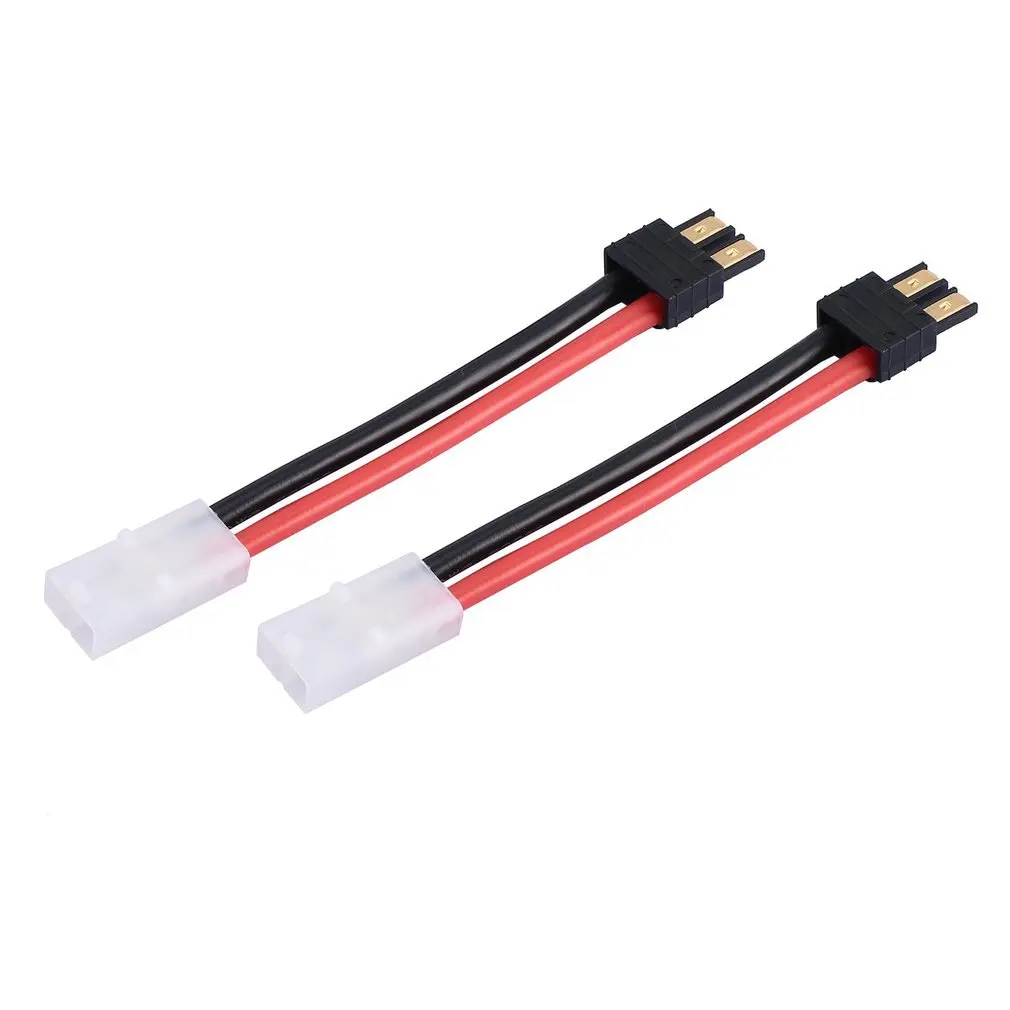 

2Pcs Traxxas Plug Male to Tamiya Head Female Connector Adapter for RC Car Vehicle Model Battery Charge Spare Parts Accessories