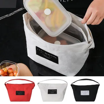 

Women's Bags High capacity Soft Zipper Lunch Bag Carry On Letter Printed Handbag Bag Lunch Bags Thermal Insulated Cooler