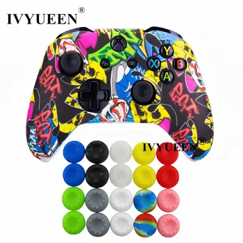 

IVYUEEN Silicone Protective Skin Case for XBox One X S Controller Protector Camouflage Cover with 20 pcs Thumb Stick Grips Caps