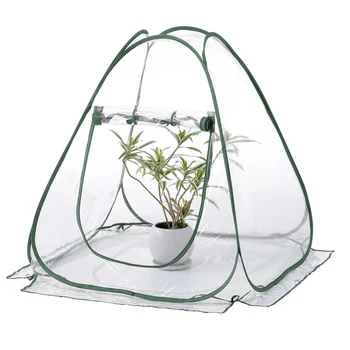 

Portable Folding Mini Transparent Garden Plant Flower Cover Tent Mini Greenhouses PVC Warm Room Garden Greenhouse Pop Up Outdoor