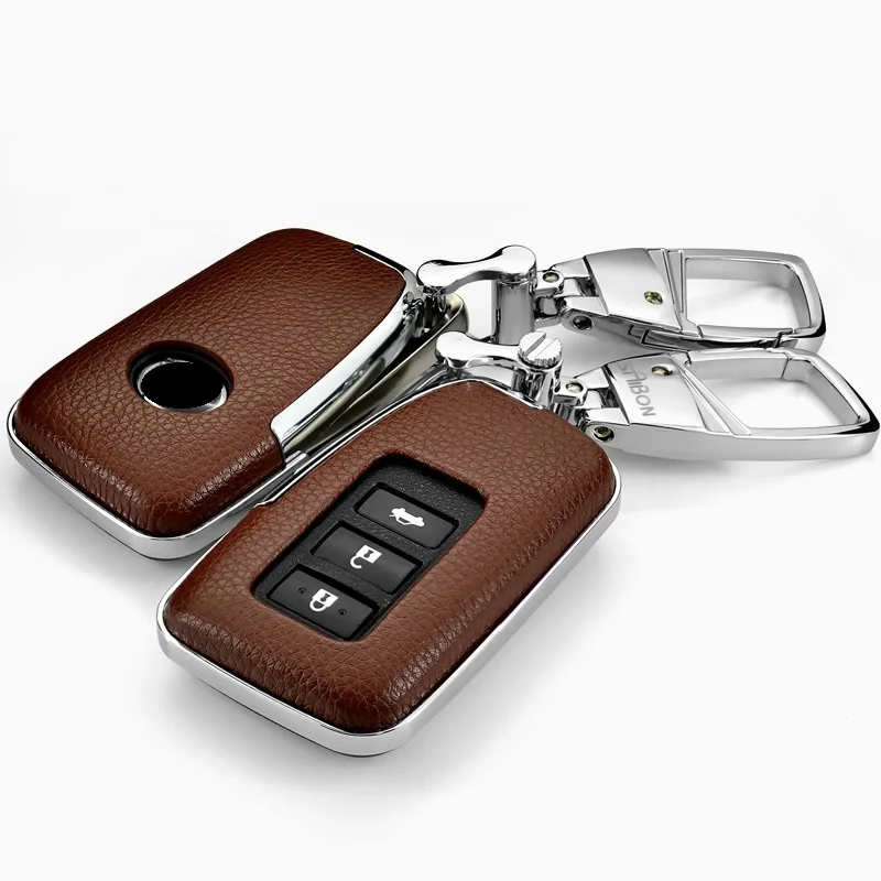 Верхний слой кожа + ABS чехол для дистанционного ключа от машины автомобильный Lexus