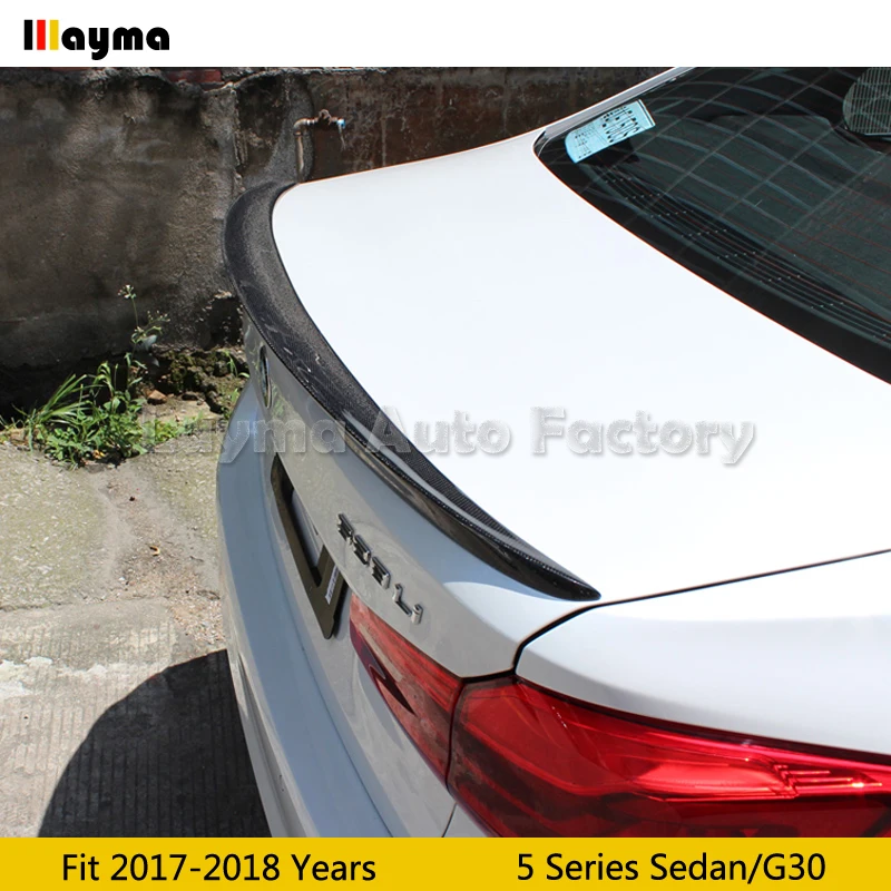 Стильный спойлер для багажника из углеродного волокна BMW 5 серии G30 525i 530i 540i 2017 2020