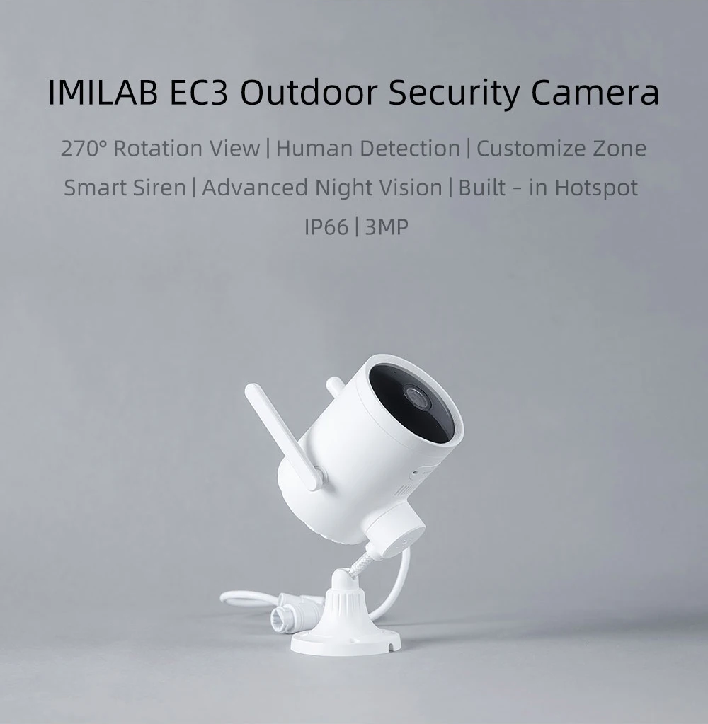 Imilab Ec3 Outdoor Kamera Ip Kamera 025 Update Versi Global 2k Hd Cctv Wi Fi Hotspot Router Diputar Mijia Kamera Pengintai Aliexpress