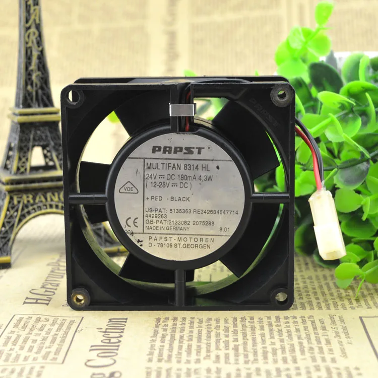 8314HL 24V 4,3 W 8032 8 см защиты электродвигателя Вентилятор охлаждения