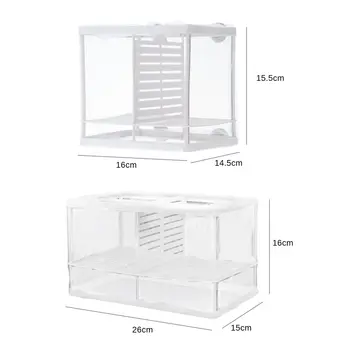 

Fish Breeder Box Breeding Hatchery House Baby Fish Aquarium Hatchery Incubator Holder Isolation Net Fish Tank Incubator Boxes