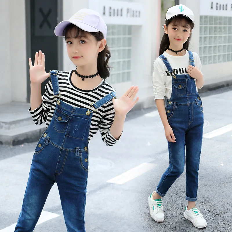 

Girls' Shirt Spring Clothing 2020 New Style Western Style Spring Big Boy GIRL'S Spring Cowboy Suspender Pants Set Fashion