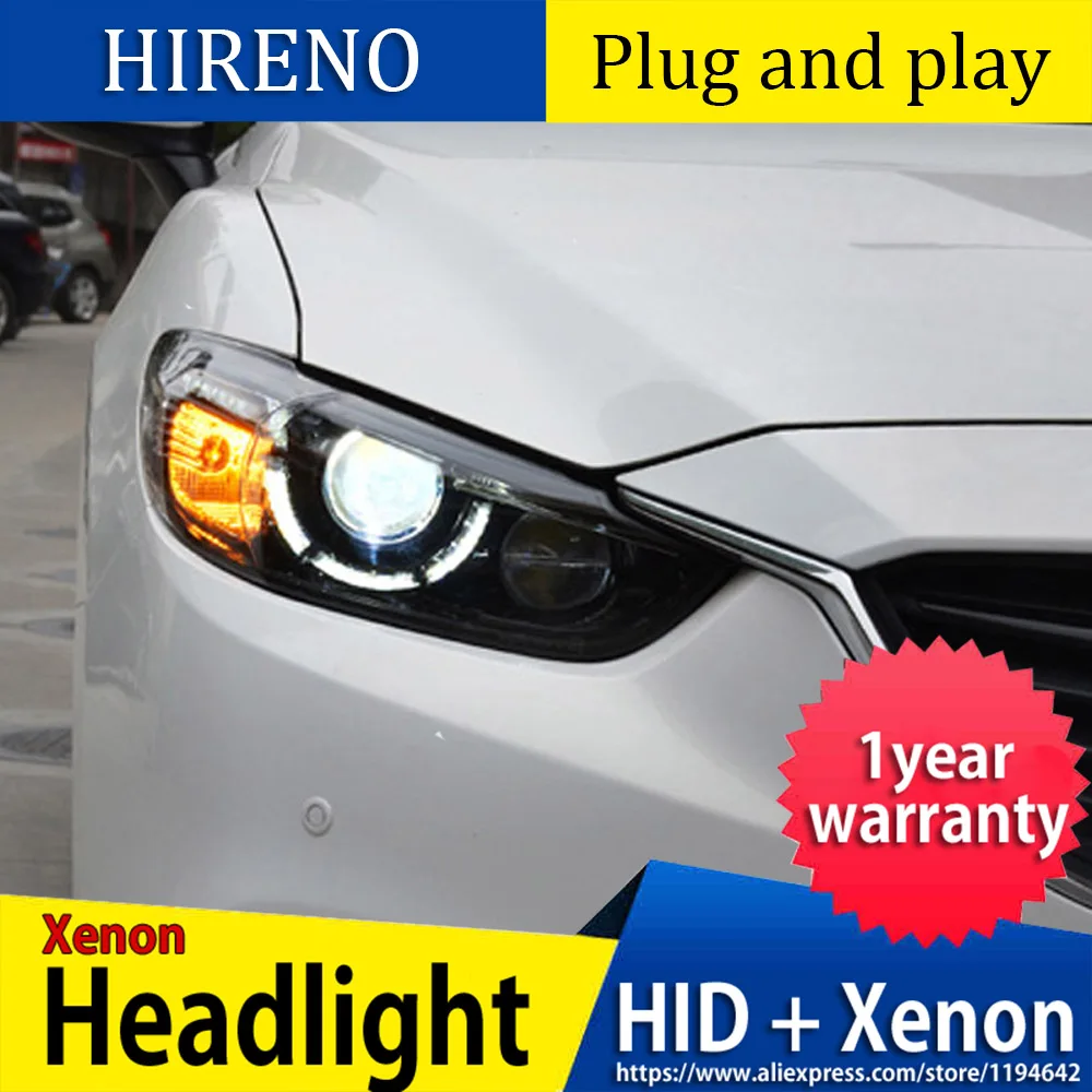 Væve Udløbet uren Car Styling for Mazda6 2014-2017 Atenza LED Headlight Mazda 6 Headlights  DRL Lens Double Beam H7 HID Xenon Car Accessories - buy at the price of  $534.40 in aliexpress.com | imall.com