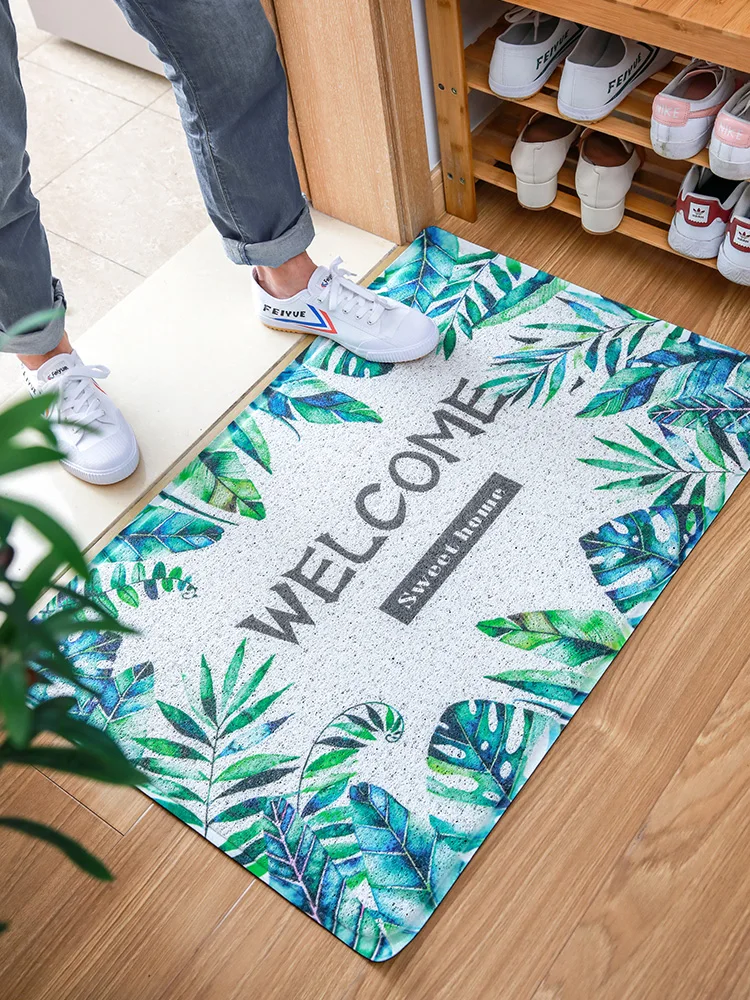 Шелковая кольцевая прокладка в дверь, ковер, дверной коврик, домашняя дверная Лапка, грязевая прокладка, дверь туалета, противоскользящая прокладка