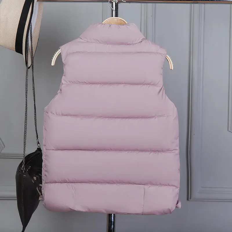 3XL Зимний пуховик, хлопковый жилет, женский свободный теплый жилет без рукавов, женские пальто, Повседневная Уличная жилетка, женский жилет Q1861