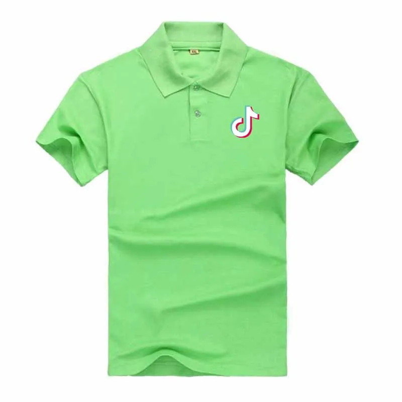 2019 New Dithering picture High Quality Men Business Casual Polo shirt Print Cotton Polo Homme Male Summer Shirt Tops Men