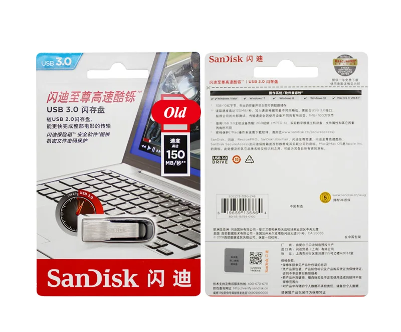 Высокоскоростной флеш-накопитель SanDisk USB CZ73 USB 16 ГБ 32 ГБ USB мини-карта памяти 64 Гб 128 ГБ флеш-накопитель USB 2,0 для компьютера