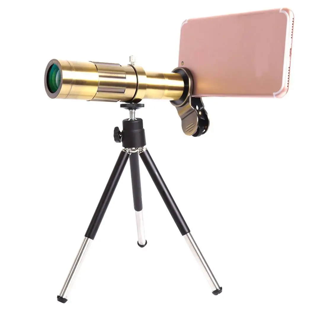 

General 20X Cellphone Optical Zoom Camera Lens Kit Gold, Copper Most Cellphones About 3 Meters For Shooting