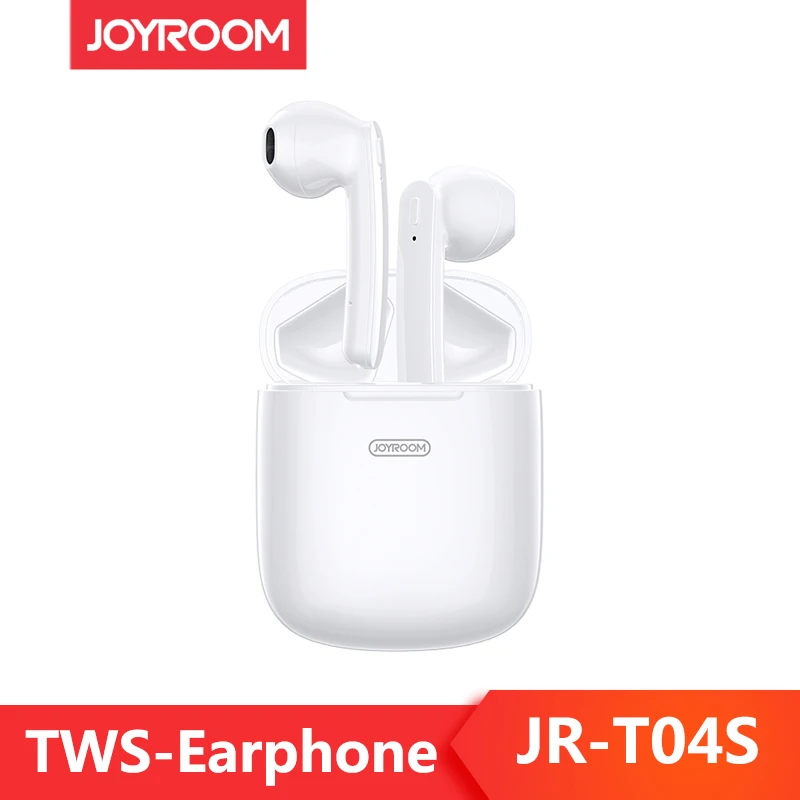 

Joyroom JR-T04S Mini TWS Bluetooth Stereo Noise Microphone In-Ear Wireless Headset HIFI Quality Waterproof With Charging Box