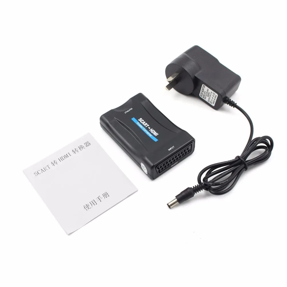 Onleny 1080P из scart в HDMI конвертер аудио видео адаптер для HD tv Sky Box STB для смартфона HD tv DVD K5 US EU UK AU Plug