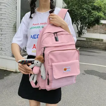 

INS Fashion Man School Bag High School College Student Campus Backpack Female Fashion Korean-style Junior High School Young STUD