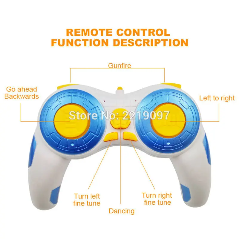 Brinquedo com Controle Modelo de Brinquedo para Crianças com Som e Figura de Ação Robô Inteligente Remoto rc 2.4g - Image 3