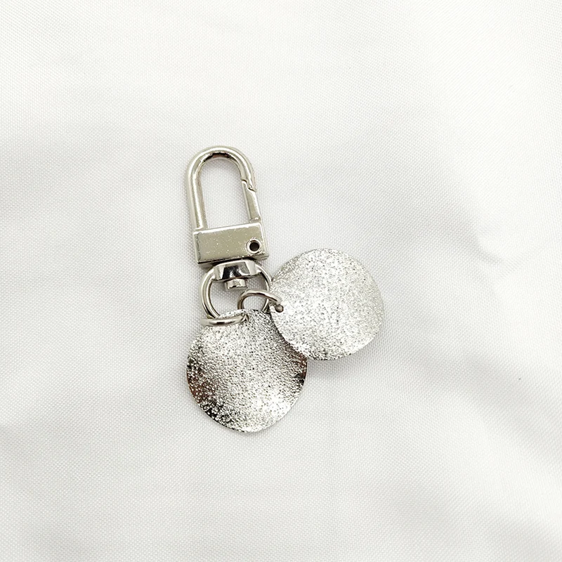 Only Key Ring Luxury Cute Sliver Pentagram Metal Keychain Wireless Earphone Silicone Case For Airpods 1 2 Accessories Headphones Protect Cover - Цвет: Only Key Ring