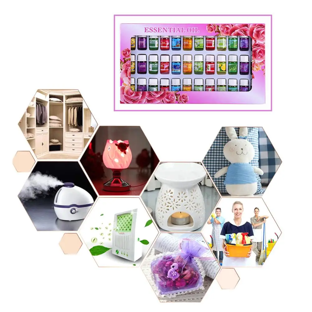 New 36 PCS Aromatic Plant Natural Water Soluble Fragrance Essential Oil Aromatherapy Furnace Humidifier Essential Oil 2