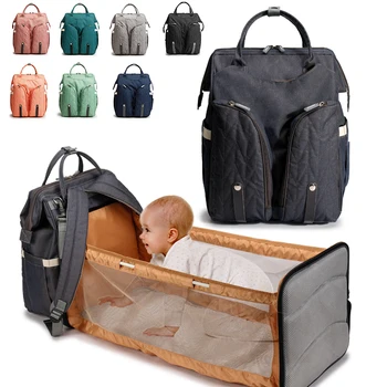 

Large Capacity Mommy Bag Multifunctional Waterproof Maternity Backpack Baby Care Nappy Fold Crib Diaper Bags Nappy Backpacks