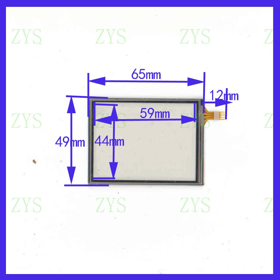 

wholesale 65*49mm 68*49 108194D10 2.8inch 4lines resistance screen for GPS CAR this is compatible for Car Rideo