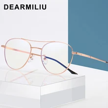 DEARMILIU Новые голубые световые блокирующие линзы для женщин овальная оправа легкая текстура классические очки полная оправа прозрачные линзы для мужчин