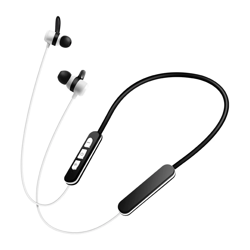 Bluetooth наушники 5,0, беспроводные наушники IPX6, водонепроницаемые, магнитные, со стерео басами, спортивные наушники-вкладыши, для бега, тренировки, спортзала - Цвет: White