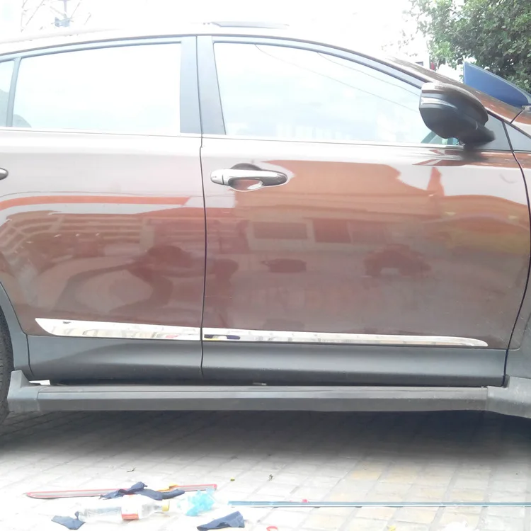 Только в 14-18-Toyota RAV4 дверь автомобиля район пенжьианг, г-н ШИ tiao кузова автомобиля световая панель Нержавеющая сталь Rong поставить RAV4 модифицированный