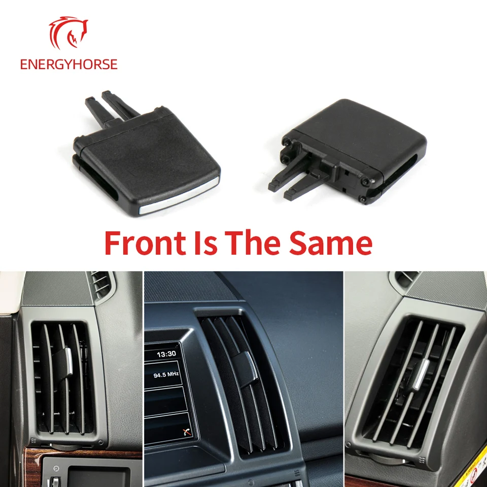 Bouton Aération Climatisation Pour Land Rover Freelander 2 - Tab Clip, Avant, Couleur Argenté
