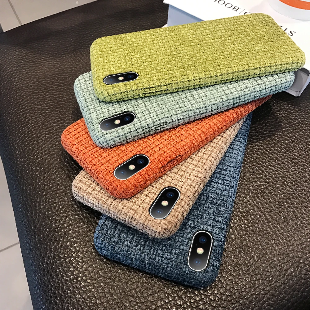 Зимние теплые плюшевые чехлы для телефонов для iPhone 11Pro Max XR XS Max 7 8 Plus X модные противоударные однотонные чехлы для iPhone 11