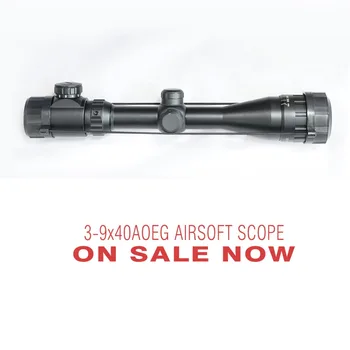 

3-9X40AOEG airsoft scope Hunting riflescope .22 BBgun scope for paintball sight