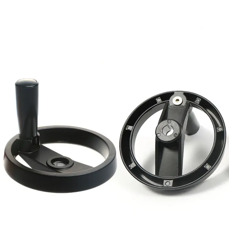 

12mm x 100mm(95MM)4" Speed Change Revolving Handle Shaper Folded Hand Wheel Black for Mill Machine , lathes, grinders etc