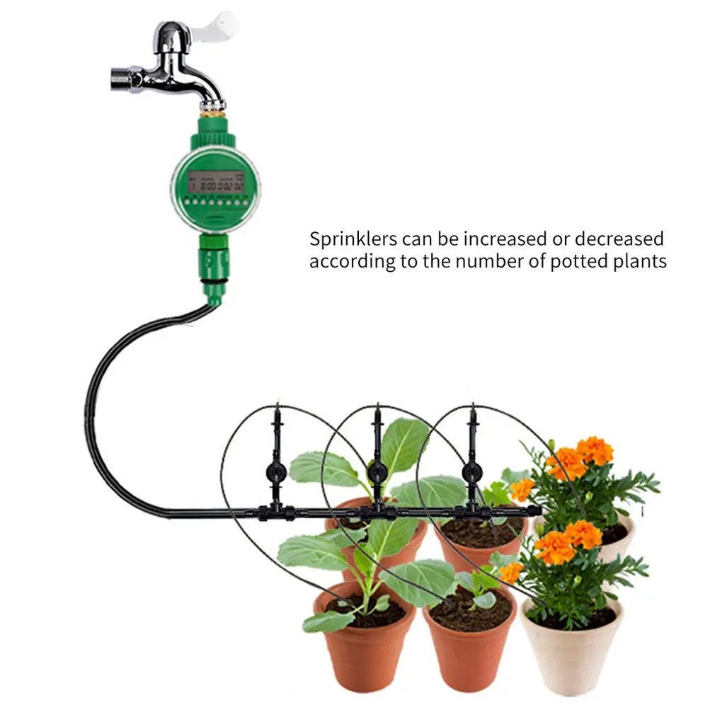 Автоматический таймер полива сада теплицы растения травы цифровой электронный таймер полива