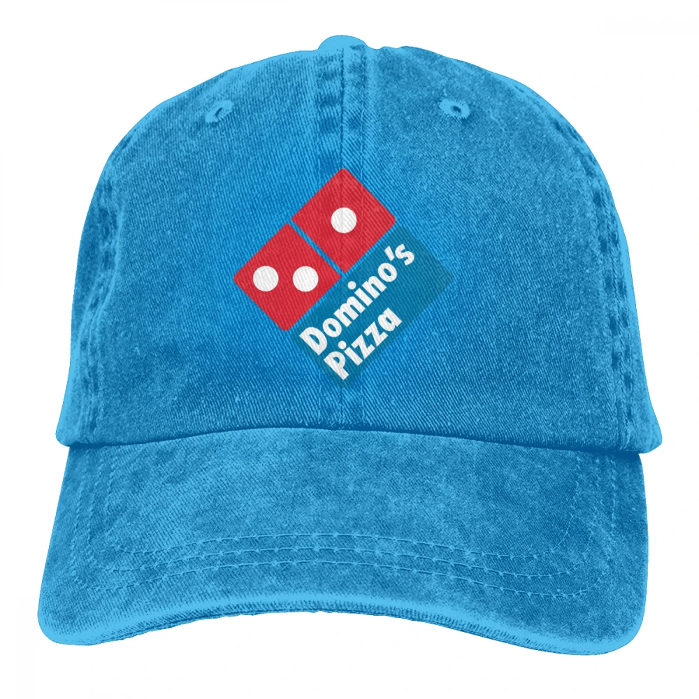 Домино пиццы Casquette черный унисекс Мужские Женские джинсовые бейсболка с ремешком кепки Регулируемый Гольф папа шляпа