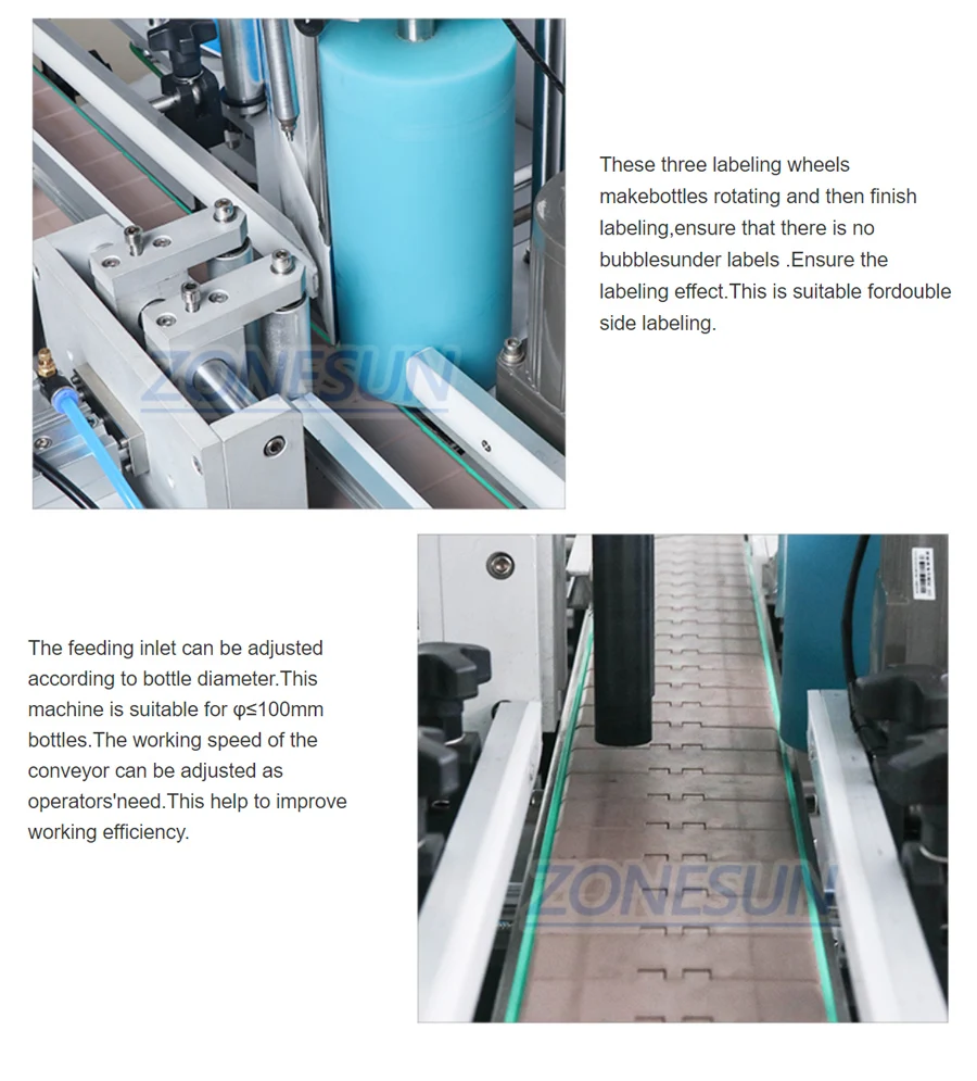 ZONESUN ZS-FAL180C6 Automatic Production Line Four Heads Paste Chocolate Showe Gel Jar Liquid Filling Capping And Labeling Machine