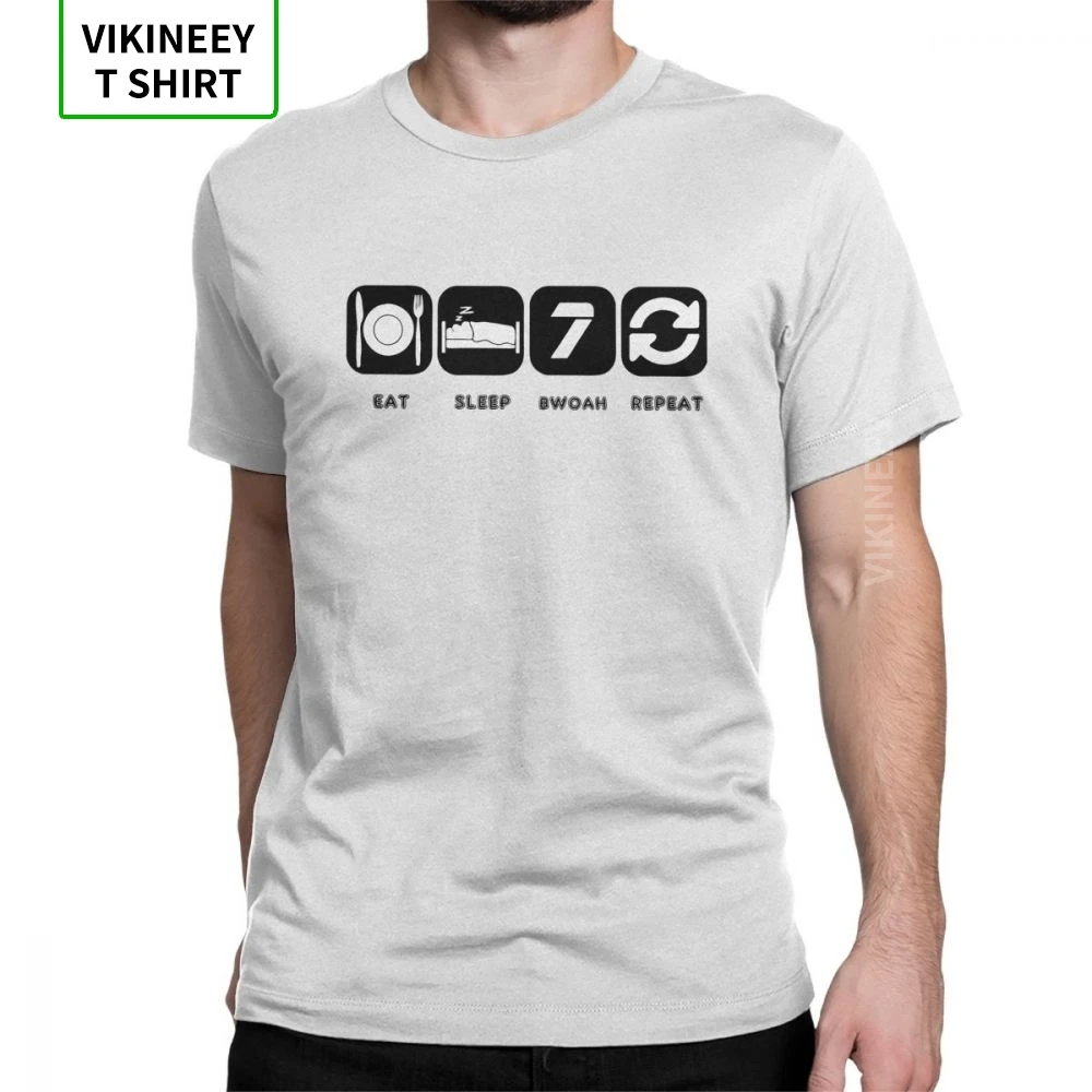 Футболка мужская с надписью Eat Sleep Bwoah Repeat Kimi Raikkonen Edition новинка хлопковые футболки