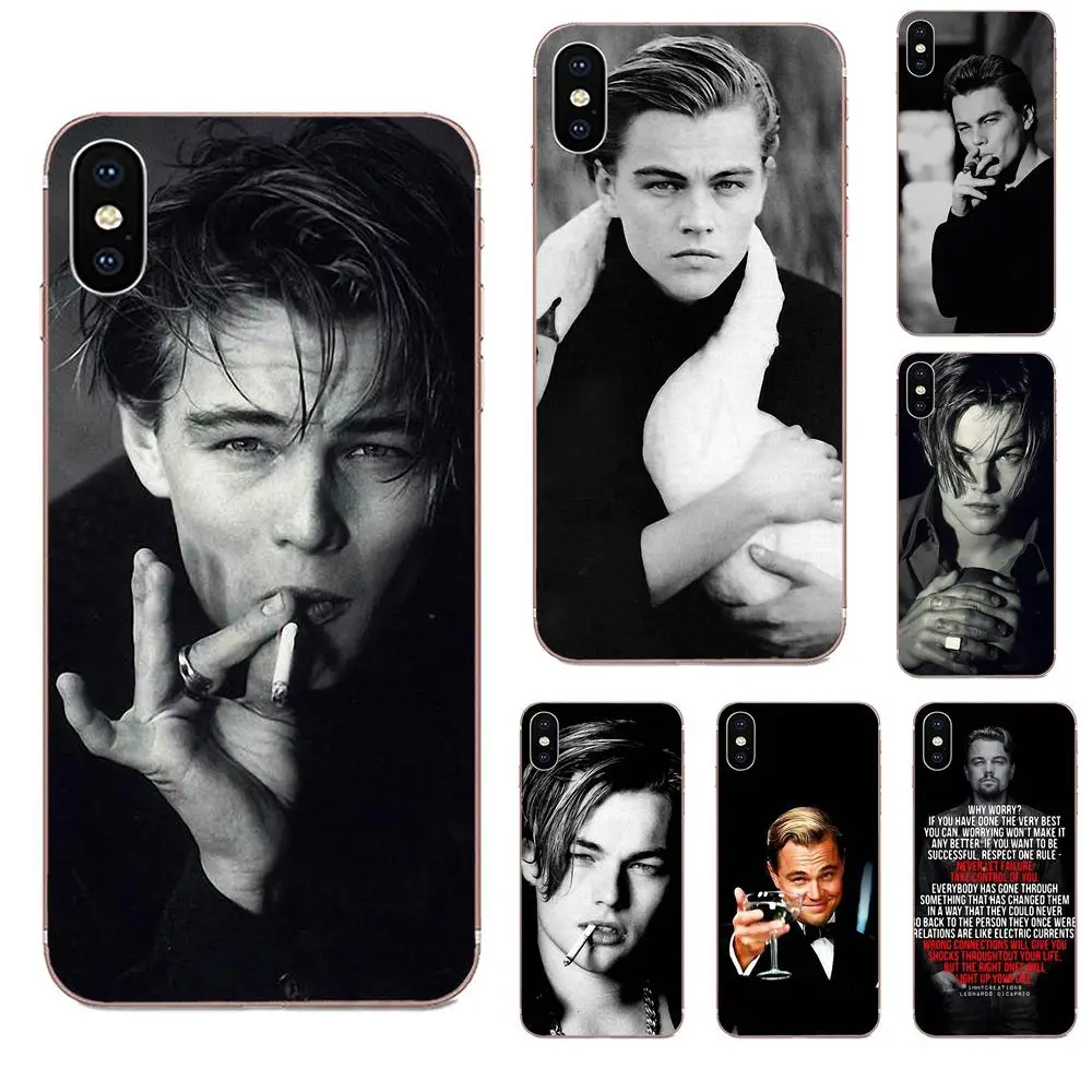 Мягкий Стильный чехол Leonardo Dicaprio Young White Swan Portrait для Xiaomi Redmi Note 2 3 3S 4 4A 4X5 5A 6 6A Pro