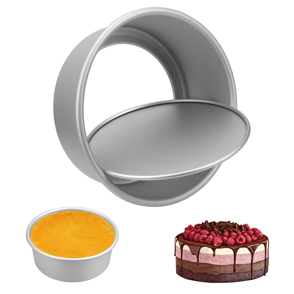 Anodization Cake Pan Bakeware Bakery Tools Dish Oven Baking Tools Anode Surface Removable Mousse Chiffon Cake Mold