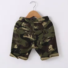 Летняя детская одежда в Корейском стиле; красивые камуфляжные шорты на завязках; повседневные шорты для детей; 151